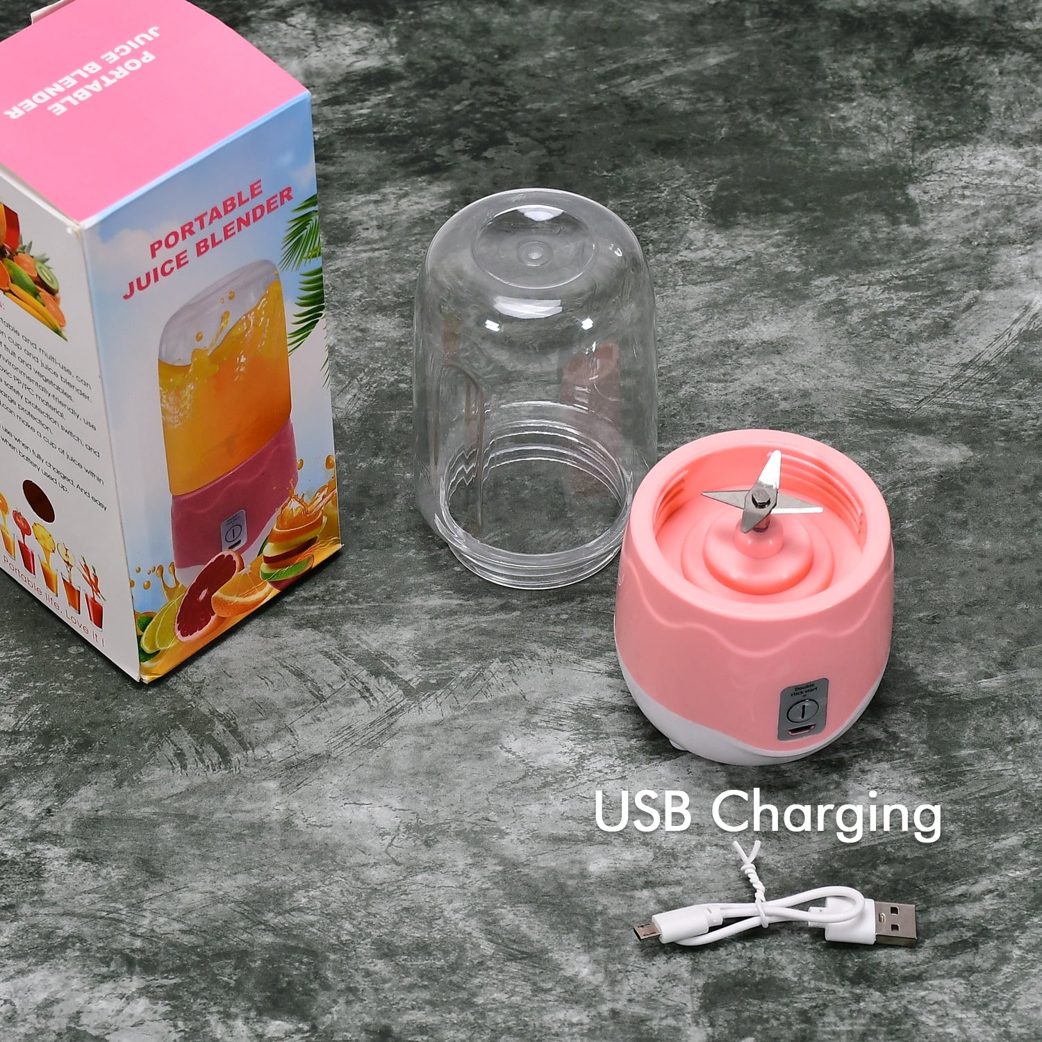 2260 Portable Blender, Personal Blender Juicer Cup, Mini Handheld Blender with 4 Blades, Mixer for Fruit Shakes and Smoothies, Portable Juicer (Multicolor) DeoDap 2260 Portable Blender, Personal Blender Juicer Cup, Mini Handheld Blender with 4 Blades, Mixer for Fruit Shakes and Smoothies, Portable Juicer (Multicolor) DeoDap